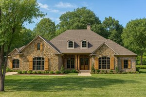 European Exterior - Front Elevation Plan #17-2532