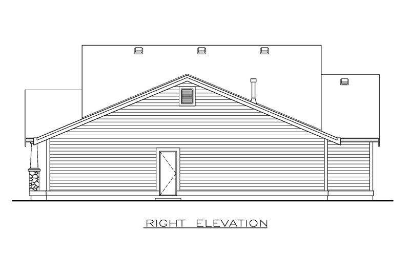 Dream House Plan - Exterior - Other Elevation 1 for Craftsman House Plan #1100-132 - 3 bed, 2.5 bath