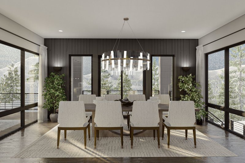 Dream House Plan - Interior - Dining Room for Modern House Plan #455-617 - 4 bed, 3.5 bath