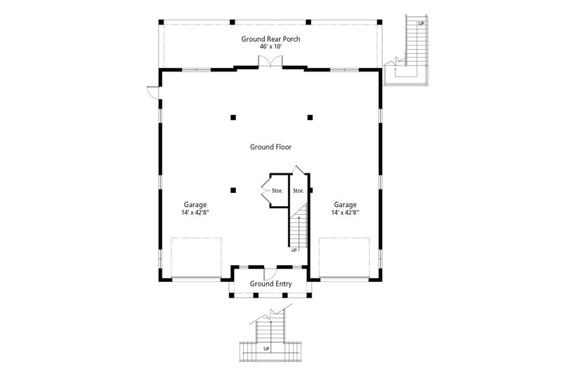 Dream House Plan - Floor Plan - Lower Floor for Cottage House Plan #938-154 - 3 bed, 2.5 bath