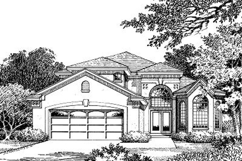 European Style House Plan - 4 Beds 3.5 Baths 2546 Sq/Ft Plan #417-290 ...