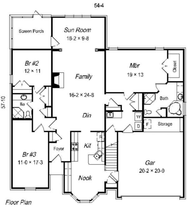 European Floor Plan - Main Floor Plan #329-238