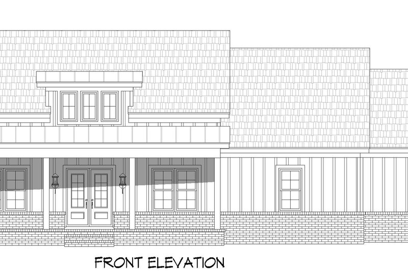Home Plan - Exterior - Front Elevation 4 for Farmhouse House Plan #932-1220 - 3 bed, 2.5 bath
