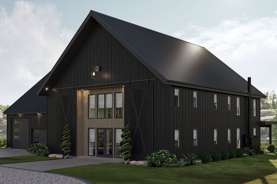 Exterior - Other Elevation for Barndominium House Plan #455-385 - 6 bed, 5.5 bath