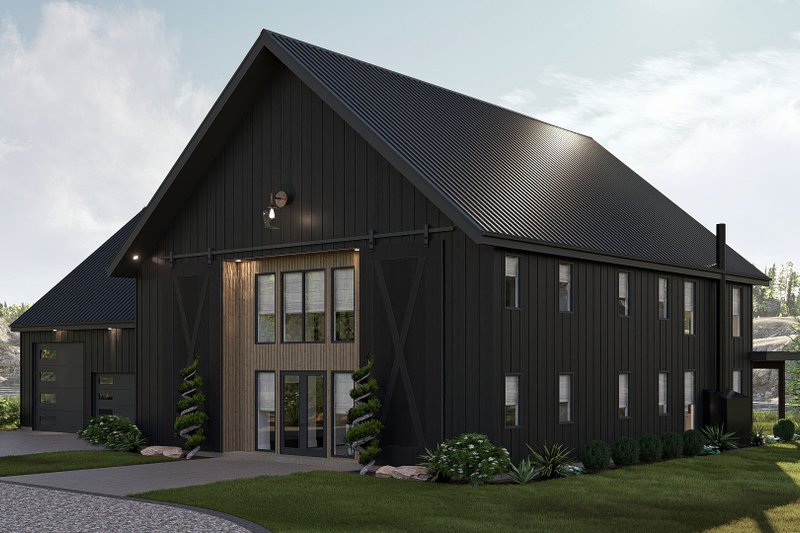 House Blueprint - Exterior - Other Elevation for Barndominium House Plan #455-385 - 6 bed, 5.5 bath