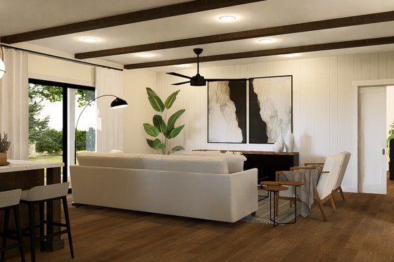 Interior - Family Room for Barndominium House Plan #1064-318 - 3 bed, 2.5 bath