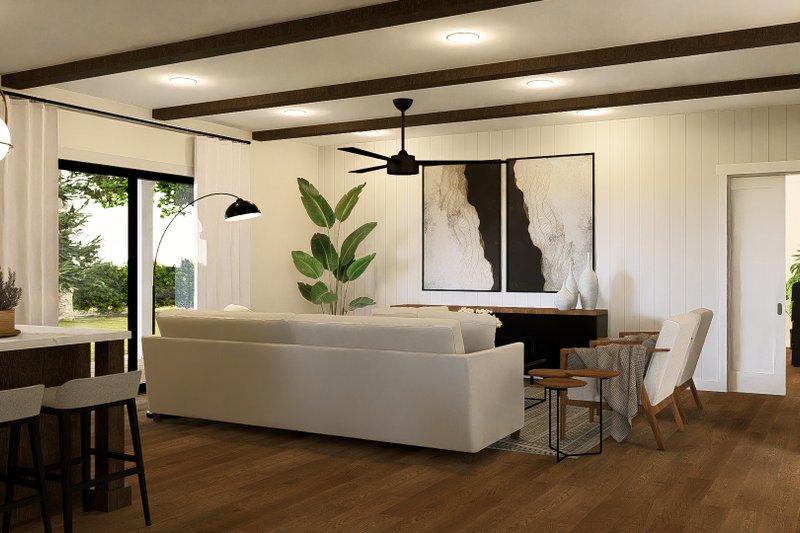 Home Plan - Interior - Family Room for Barndominium House Plan #1064-318 - 3 bed, 2.5 bath