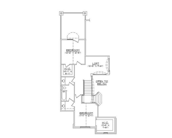 Home Plan - European Floor Plan - Upper Floor Plan #5-401