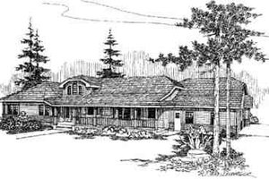 Country Exterior - Front Elevation Plan #60-628