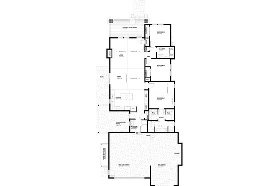 Floor Plan - Main Floor for Craftsman House Plan #895-164 - 3 bed, 2 bath