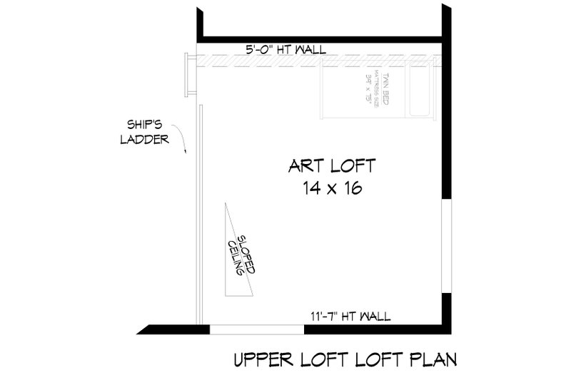 Architectural House Design - Floor Plan - Other Floor for Contemporary House Plan #932-561 - 3 bed, 2 bath