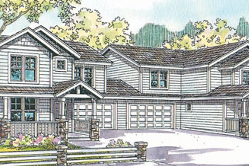 Dream House Plan - Exterior - Front Elevation Plan #124-814
