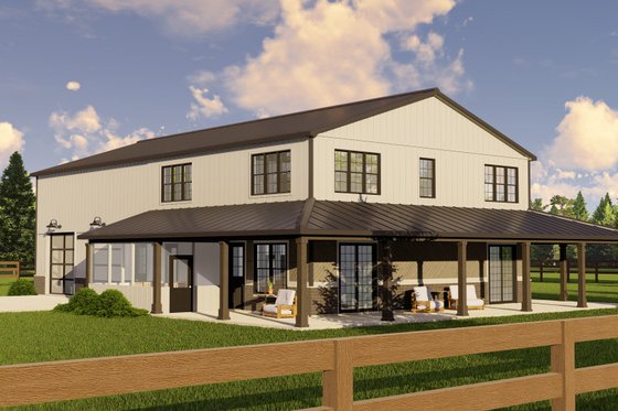 Exterior - Other Elevation for Barndominium House Plan #1064-207 - 3 bed, 3.5 bath