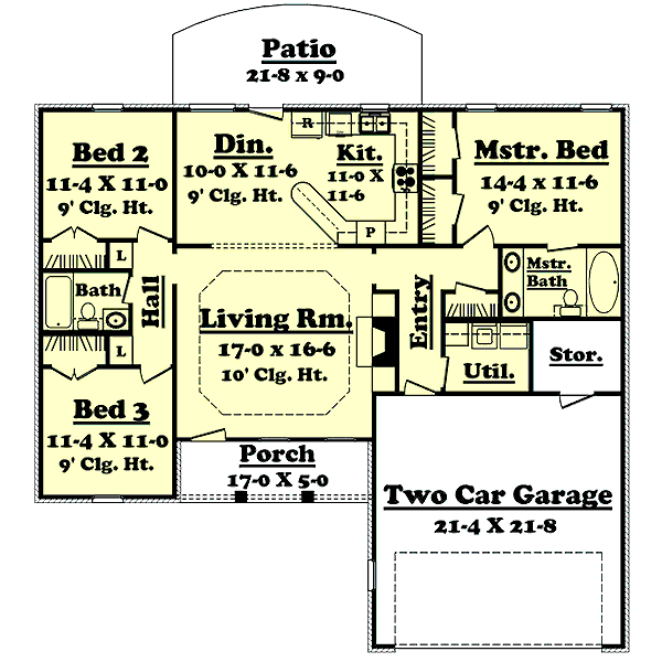 Traditional Floor Plan - Main Floor Plan #430-8