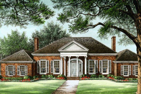 Exterior - Other Elevation for Southern House Plan #137-116 - 4 bed, 3.5 bath