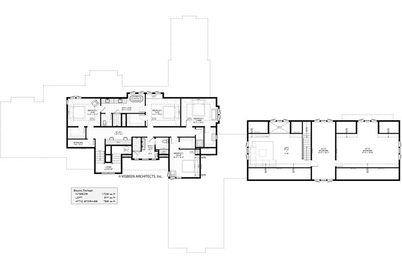Dream House Plan - Floor Plan - Upper Floor for Farmhouse House Plan #928-407 - 6 bed, 4.5 bath