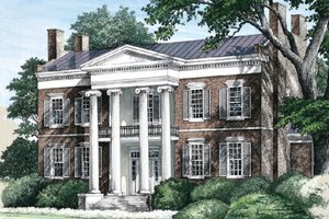 Classical Exterior - Front Elevation Plan #137-242
