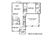 Craftsman Style House Plan - 3 Beds 2.5 Baths 2021 Sq/Ft Plan #413-803 