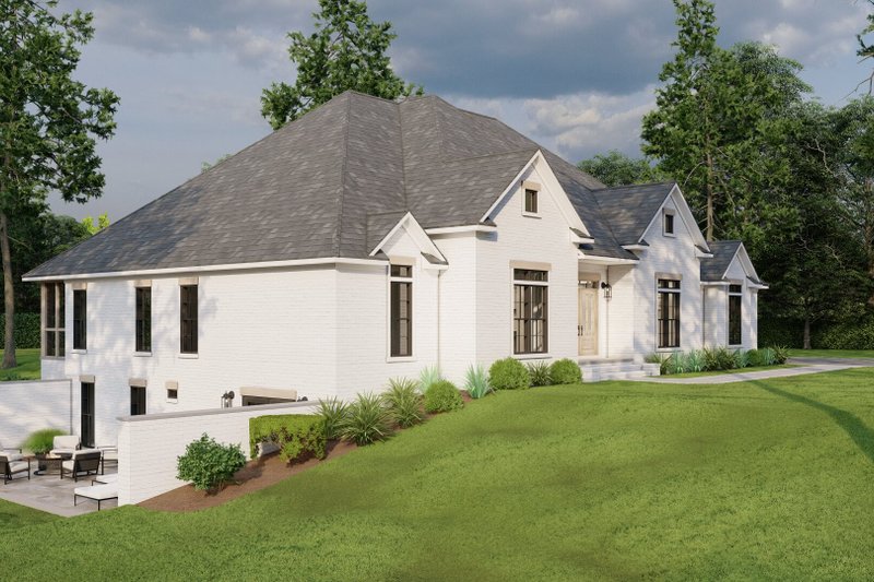 House Blueprint - Exterior - Front Elevation 3 for Modern House Plan #923-344 - 3 bed, 2.5 bath