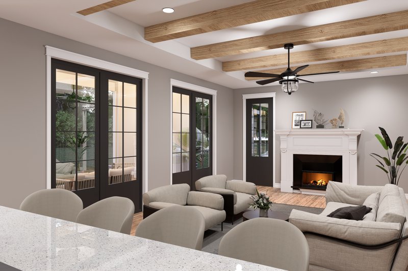 Home Plan - Interior - Family Room 1 for Farmhouse House Plan #932-1295 - 5 bed, 3.5 bath
