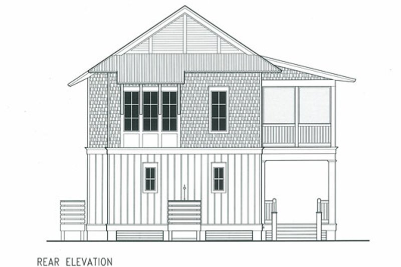 Beach Style House Plan - 4 Beds 4.5 Baths 2359 Sq/Ft Plan #443-9 ...