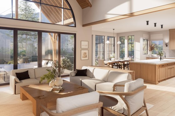 Interior - Family Room 1 for Farmhouse House Plan #1114-16 - 4 bed, 3.5 bath