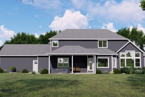 Exterior - Rear Elevation for Country House Plan #1064-349 - 4 bed, 3.5 bath