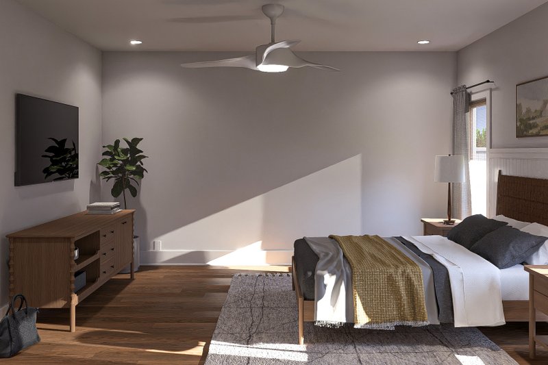 Architectural House Design - Interior - Master Bedroom 1 for Traditional House Plan #455-416 - 4 bed, 3 bath