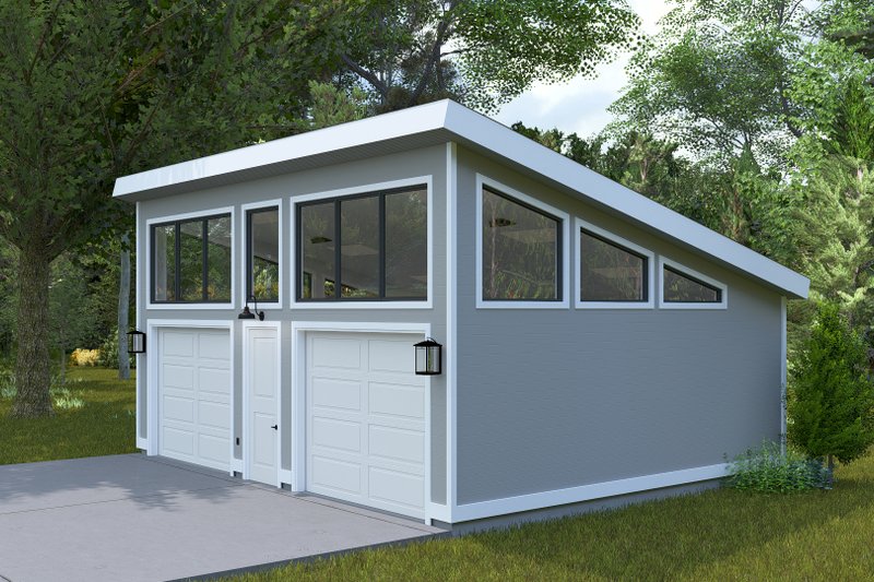 Dream House Plan - Exterior - Front Elevation 6 for Contemporary House Plan #1060-284, 0 bath