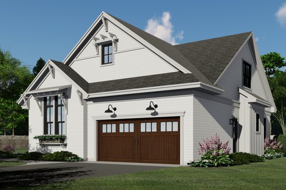 Exterior - Front Elevation 4 for Farmhouse House Plan #51-1203 - 3 bed, 2.5 bath