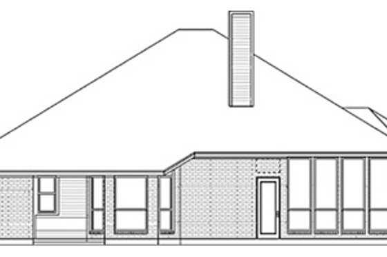 Exterior - Rear Elevation for Traditional House Plan #84-248 - 4 bed, 2 bath