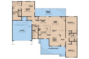 Floor Plan - Main Floor for Country House Plan #923-128 - 3 bed, 2 bath