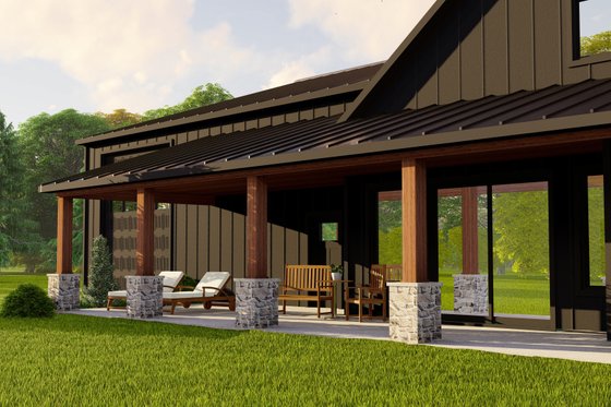Exterior - Other Elevation 2 for Barndominium House Plan #1064-204 - 3 bed, 2.5 bath