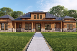 Dream House Plan - Exterior - Front Elevation for Country House Plan #1127-12 - 4 bed, 3.5 bath