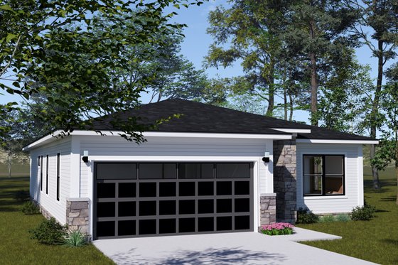 Exterior - Other Elevation 2 for Modern House Plan #513-2326 - 3 bed, 2 bath