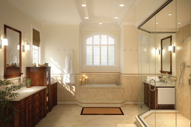 Architectural House Design - Interior - Master Bathroom for European House Plan #938-137 - 4 bed, 3 bath
