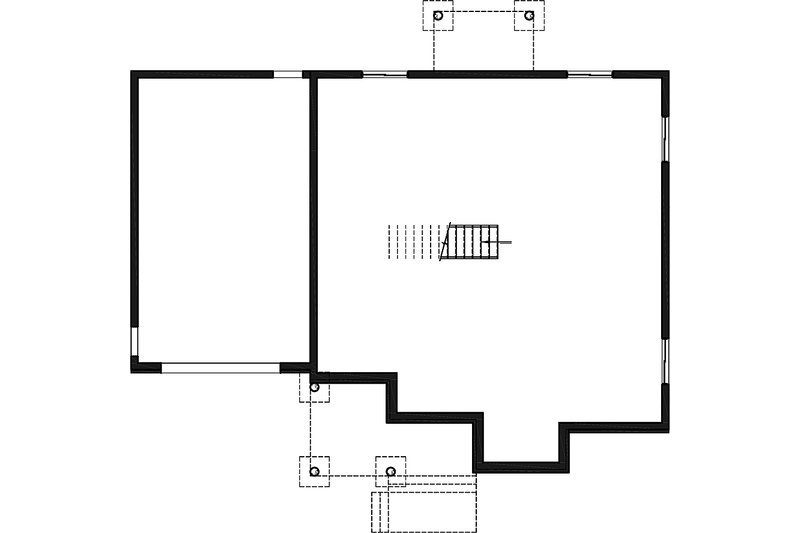 Architectural House Design - Floor Plan - Lower Floor for Country House Plan #23-2802 - 3 bed, 2.5 bath