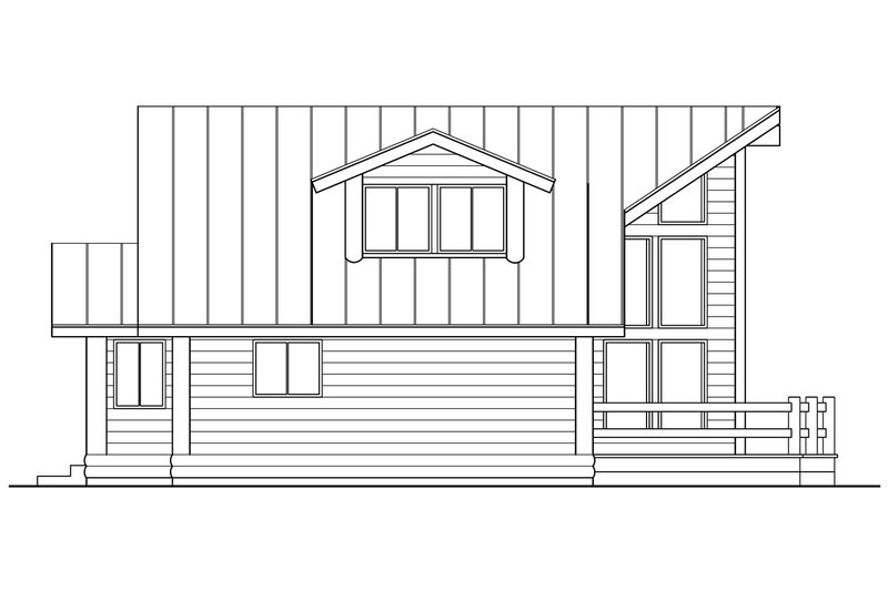 Home Plan - Exterior - Other Elevation for Contemporary House Plan #124-439 - 3 bed, 2 bath