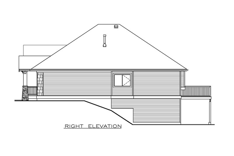 House Design - Exterior - Other Elevation for Craftsman House Plan #1100-121 - 2 bed, 2 bath