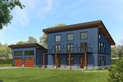 Modern Style House Plan - 2 Beds 2.5 Baths 2979 Sq/Ft Plan #932-917 