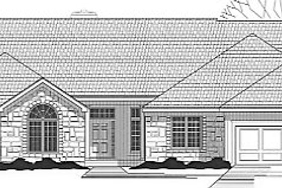 Exterior - Front Elevation for Traditional House Plan #67-379 - 5 bed, 3.5 bath