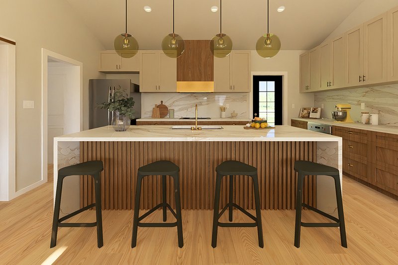 Dream House Plan - Interior - Kitchen 1 for Farmhouse House Plan #126-238 - 2 bed, 2 bath