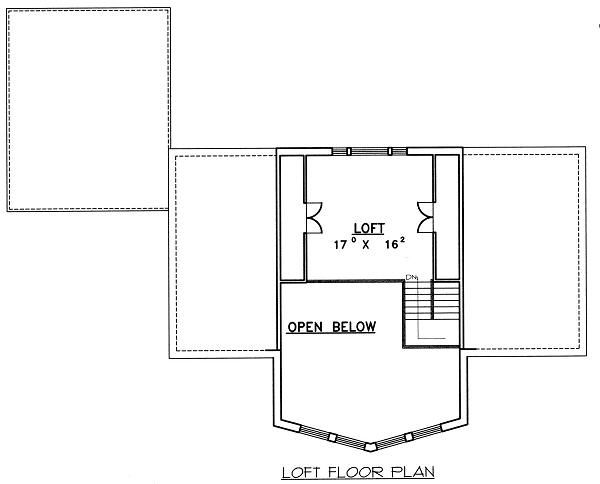 Contemporary Floor Plan - Upper Floor Plan #117-519