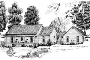 Country Exterior - Front Elevation Plan #36-288