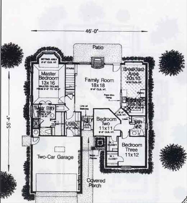 Colonial Floor Plan - Main Floor Plan #310-763