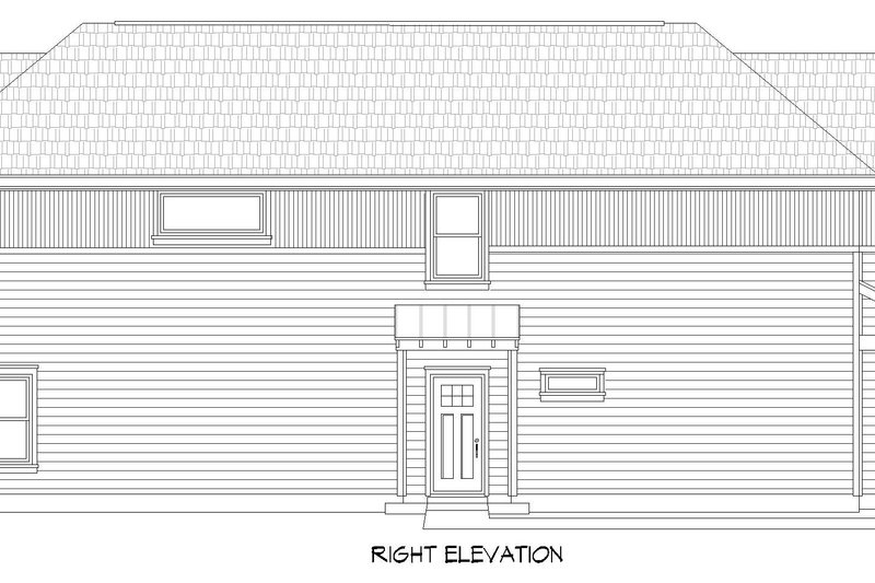 House Blueprint - Exterior - Other Elevation 1 for Contemporary House Plan #932-773 - 3 bed, 2.5 bath