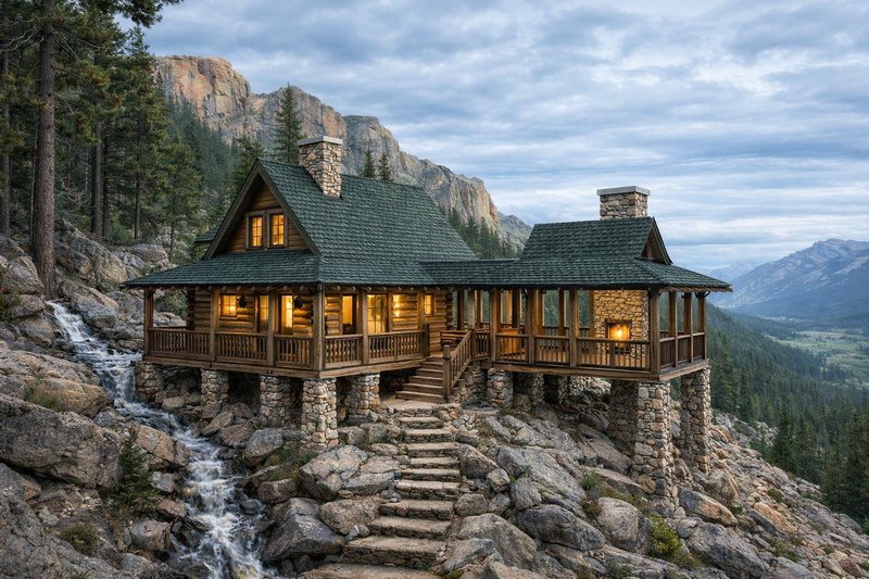 House Plan Design - Log Exterior - Front Elevation Plan #928-281