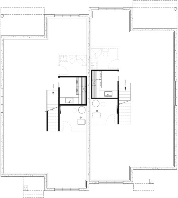 Dream House Plan - Craftsman Floor Plan - Lower Floor Plan #23-2882