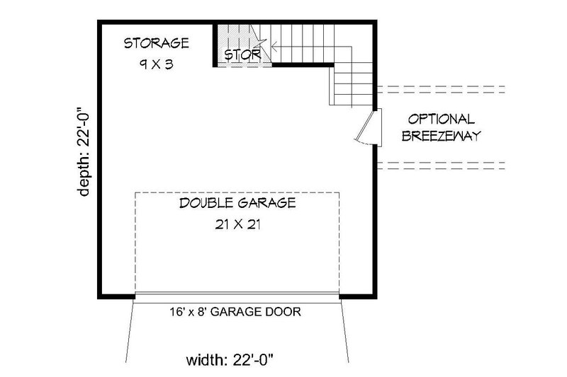 House Blueprint - Floor Plan - Main Floor for Country House Plan #932-128, 0 bath