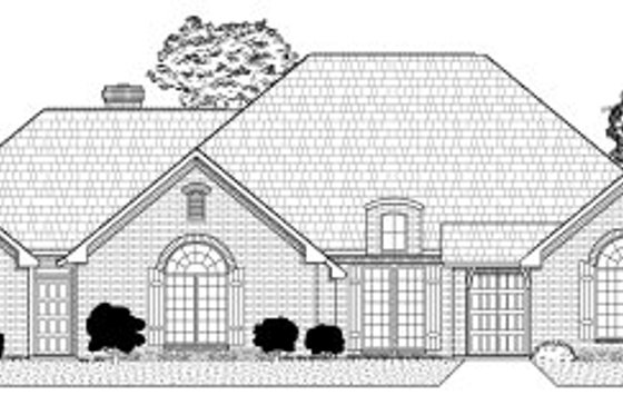 Exterior - Front Elevation for European House Plan #65-249 - 3 bed, 2.5 bath